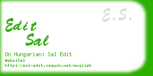 edit sal business card